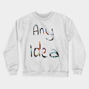 Double exposure text design Crewneck Sweatshirt